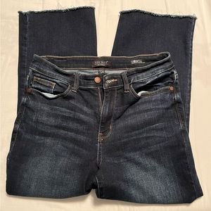 JUDY BLUE HIGH-WAIST CROPPED WIDE LEG JEANS